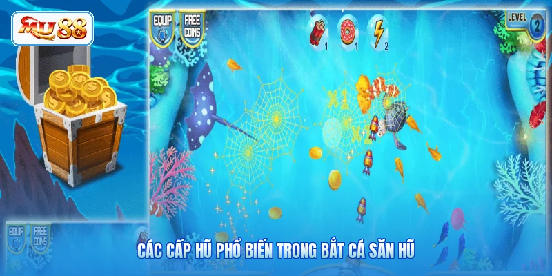 Các cấp hũ phổ biến trong Bắt Cá Săn Hũ